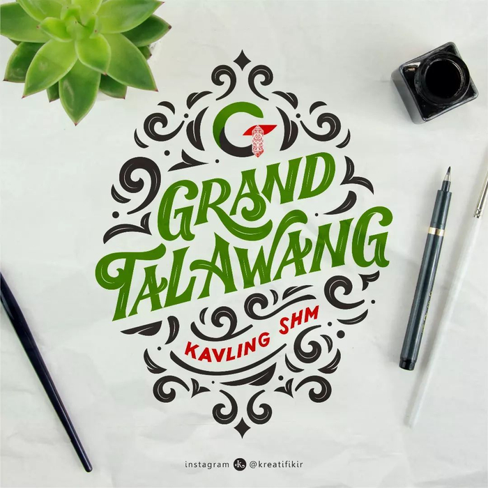 来自设计师 kreatifikir 676767的手写英文花体字灵感