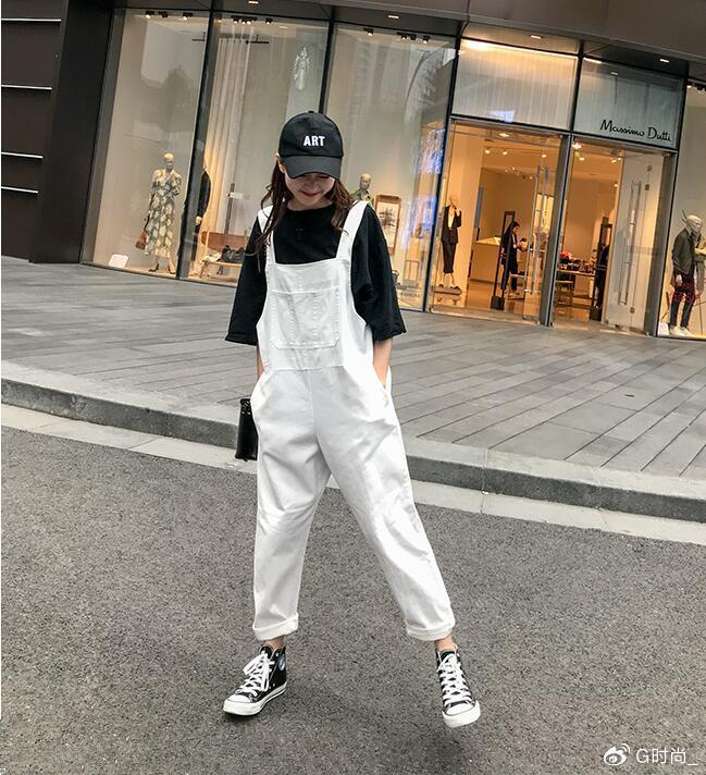 背带裤这样穿搭,减龄何止十几岁,还自带高级感,就它了|背带裤|背带