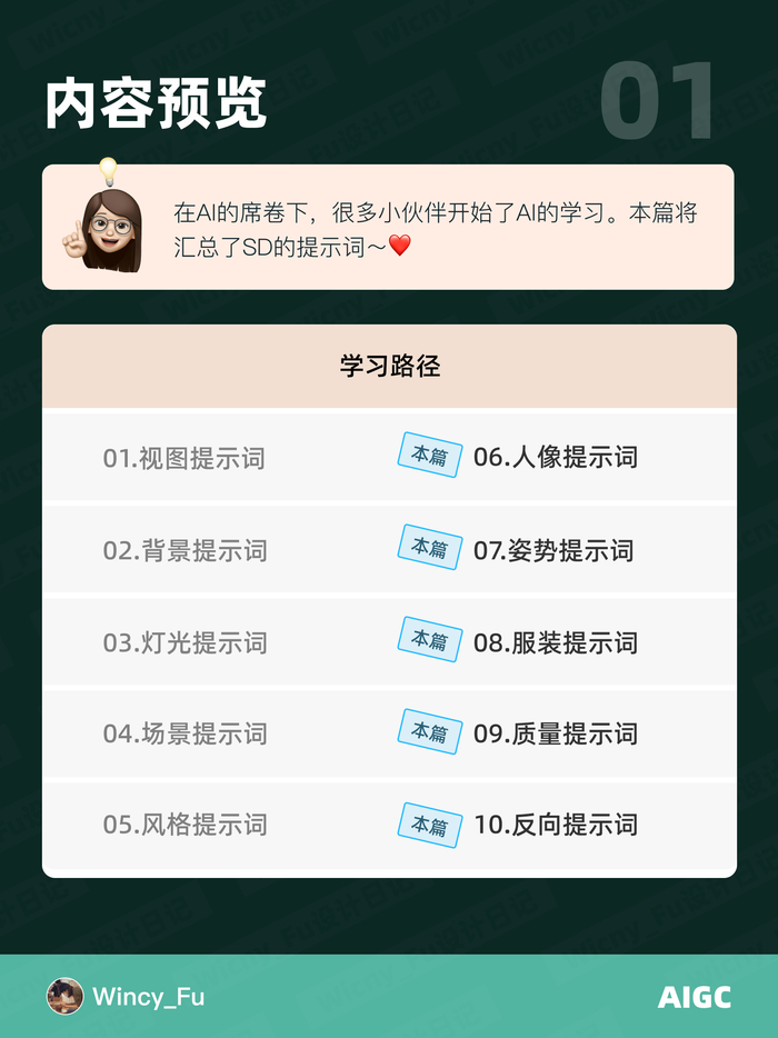 今天继续给大家分享 常用提示词……