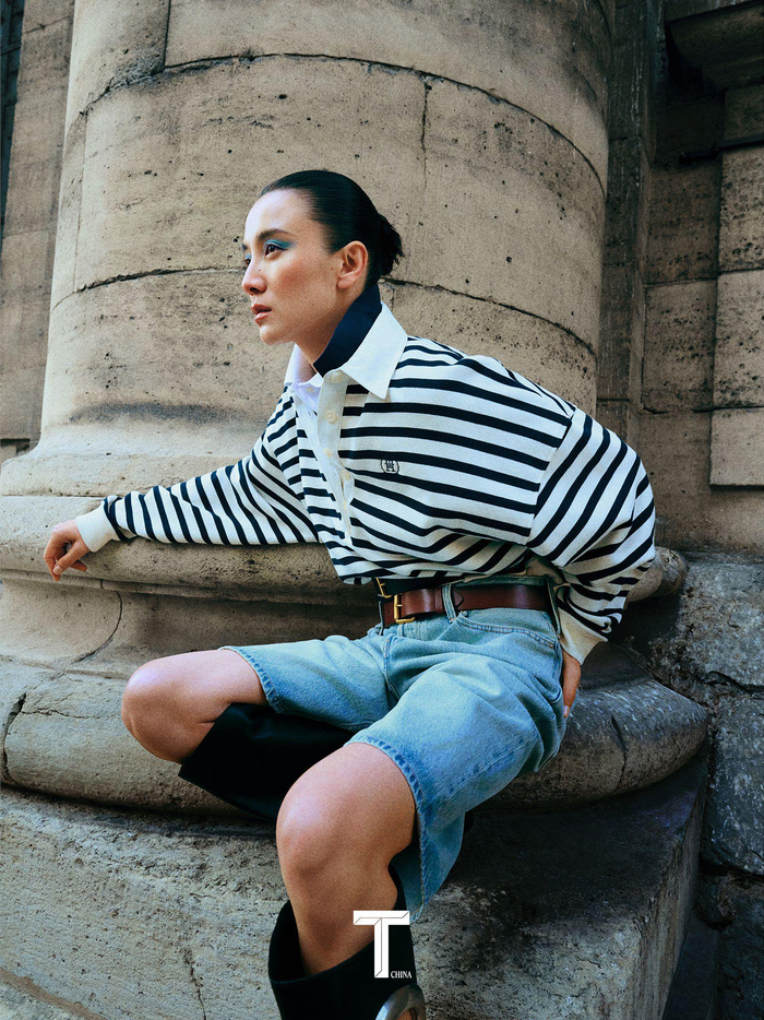 宋佳xtmagazine4月刊封面大片巴黎街头的saintlaurent女郎酷