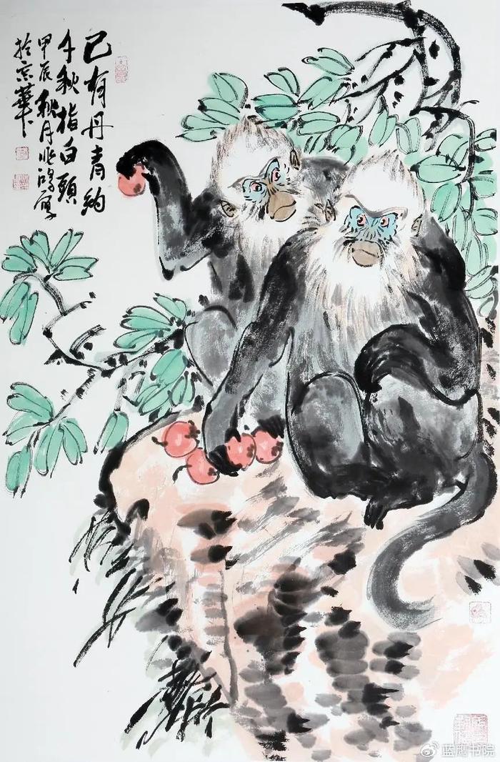 画家刘兆鸿画猴图片