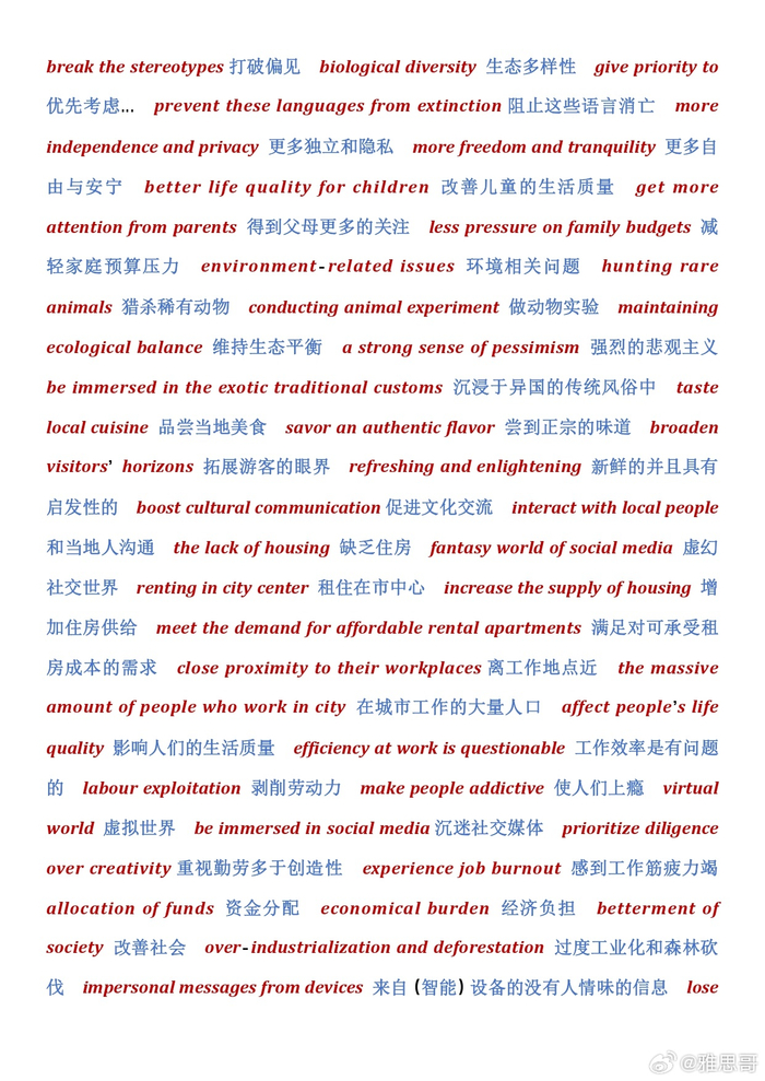 拒绝词穷!雅思大作文7分必背!__财经头条__新浪财经
