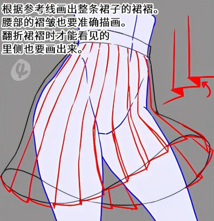 动漫女生衣服画法时尚图片