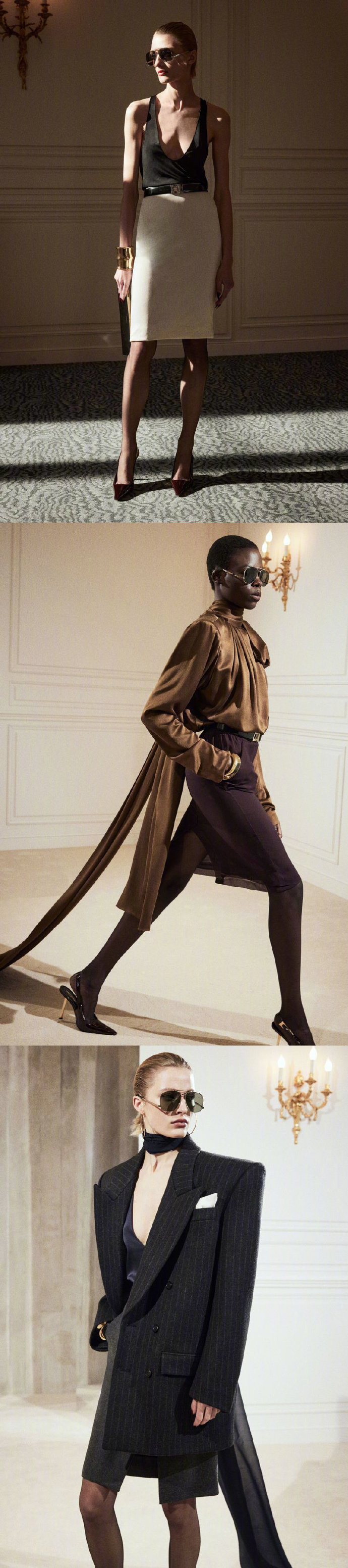 saintlaurentwinter2023elegance秋冬时髦基调