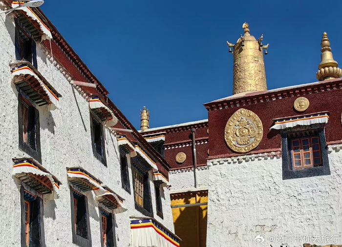 据说有神灵的地方动物都不怕人藏传佛教格鲁派哲蚌寺