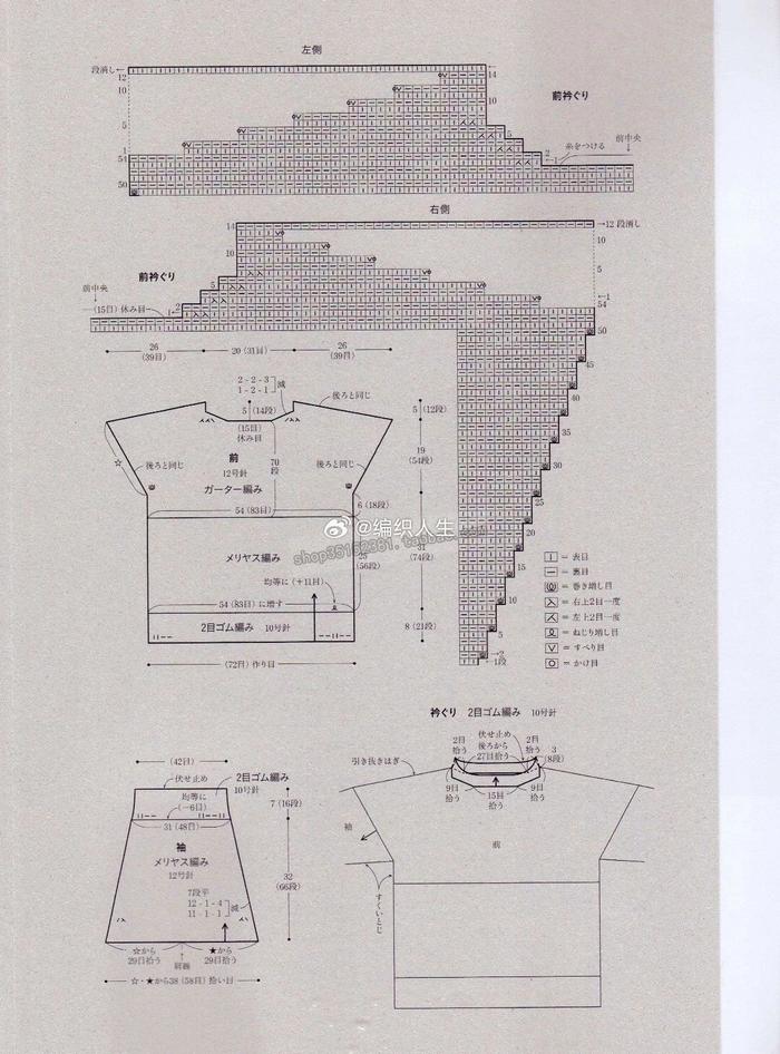 织毛衣教程与图解图纸图片