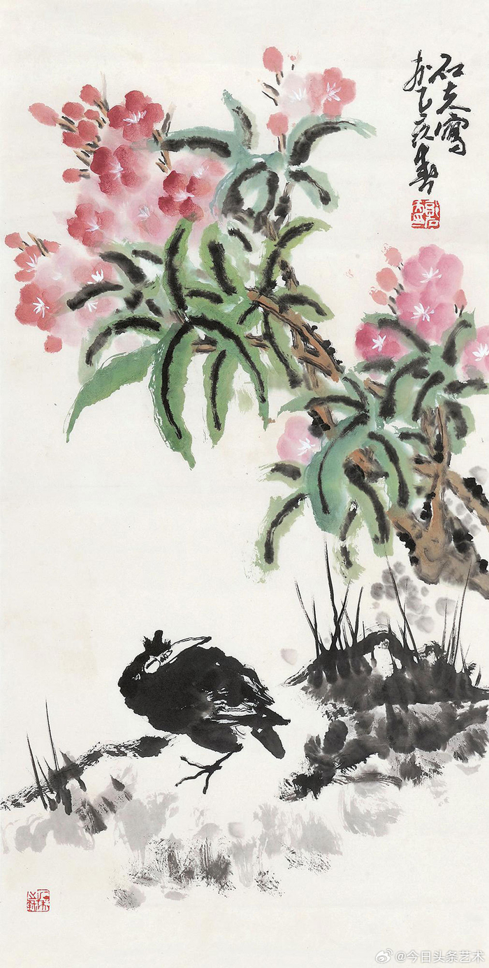 画家郭石夫花鸟画