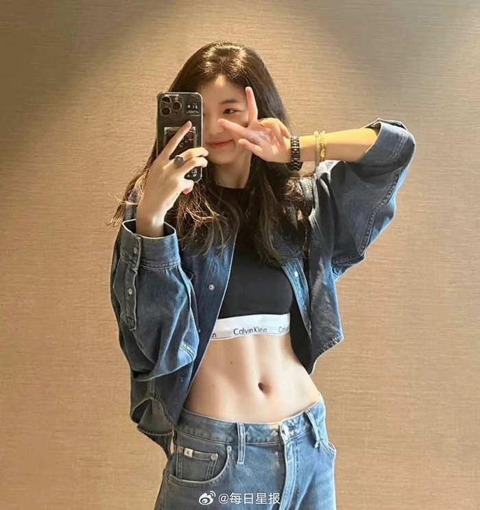 孙千身材一直都很棒,很自律的女明星