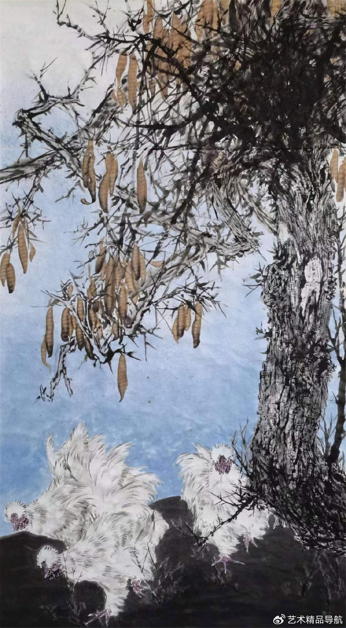 丹青溢彩·迎新年——2024主推艺术名家武仲时作品鉴赏|画鸡|画家