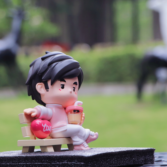 官方正版:周杰伦甜蜜限定公仔 充满温馨甜蜜风格的奶茶甜蜜q伦