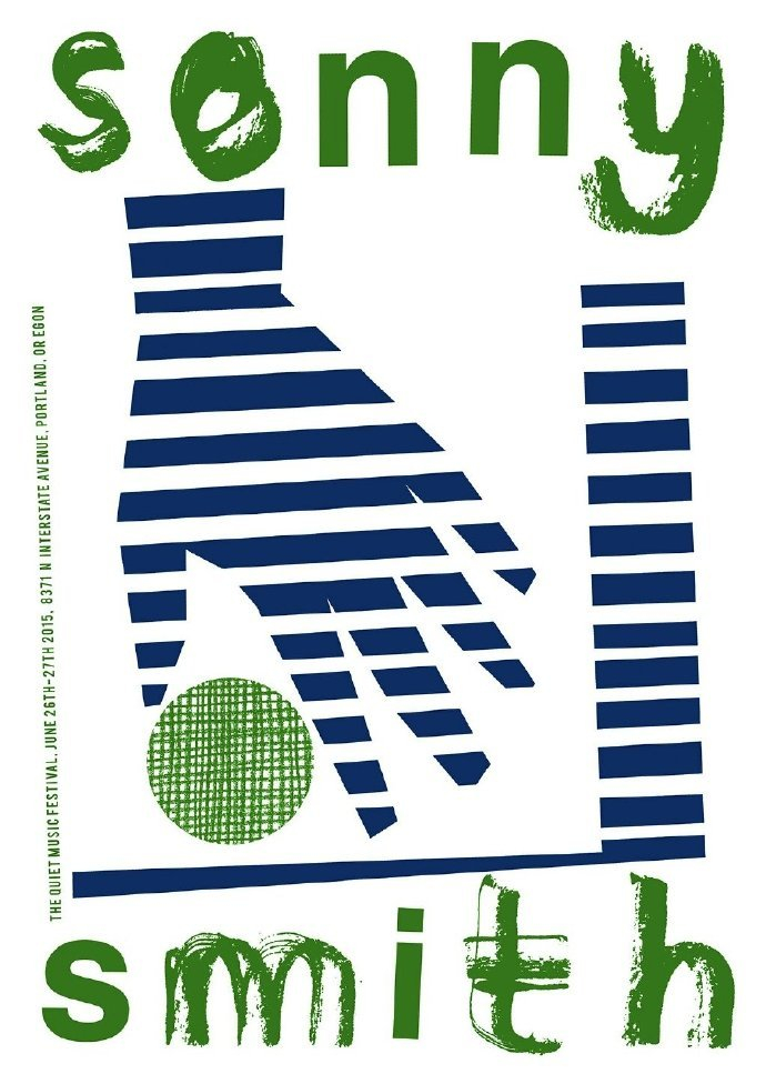 设计师lucyjones为美国波特兰轻音乐节设计的系列海报作品欣赏