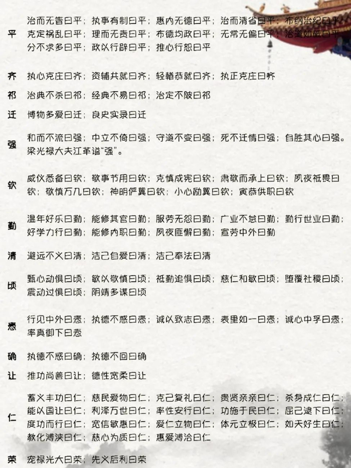 古代帝王谥号说明一览表，转发收藏