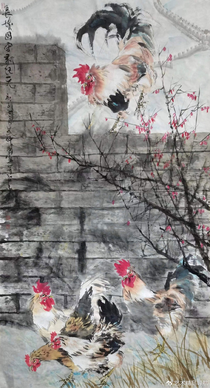 武仲时老师是全国赫赫有名的前十位画鸡高手之一