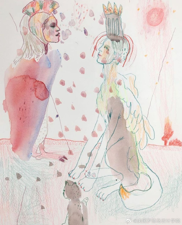 非常另类的表达手法 画面繁复而元素多样 时而写实时而写意