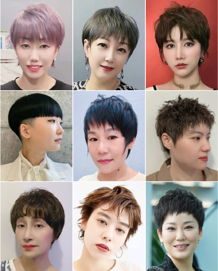 女士超短发 100 款合集,个性时尚美美哒,值得尝试|头部|脸部|修饰|发型|短卷发_新浪新闻
