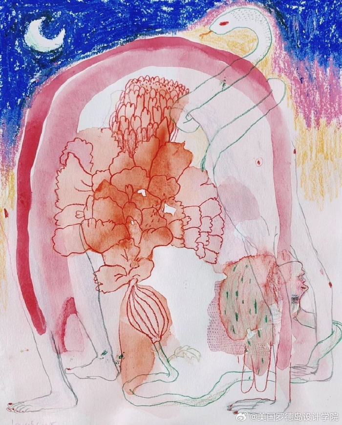 非常另类的表达手法 画面繁复而元素多样 时而写实时而写意