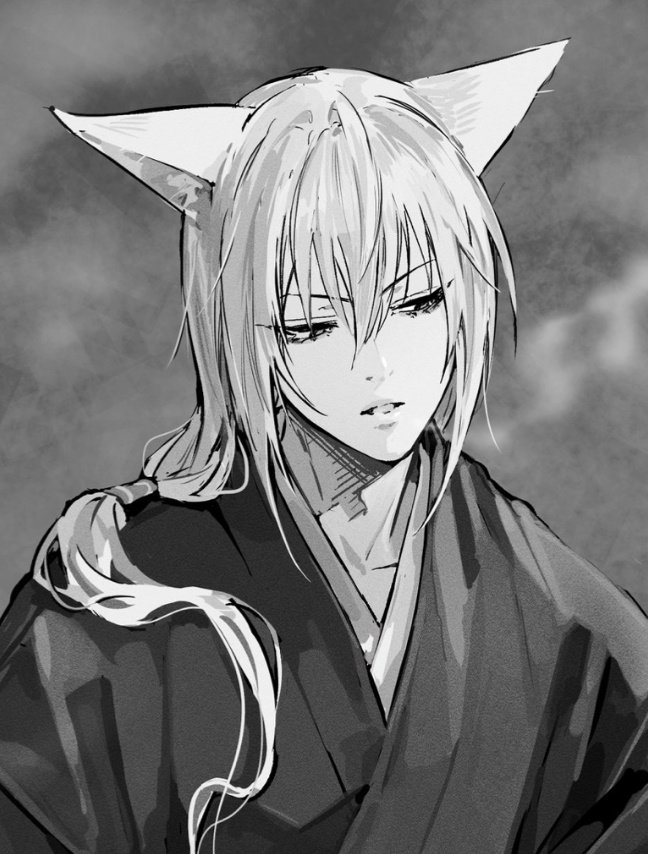 画师galgoha绘制的巴卫男神合集 最俊美的长发帅哥之一 美得不得了!