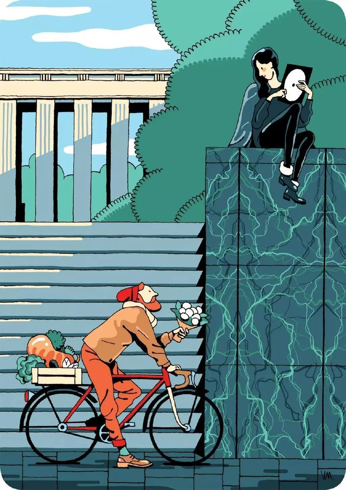 法国插画师 vincent mahé 丰富且简约的插画作品,越看越有趣了