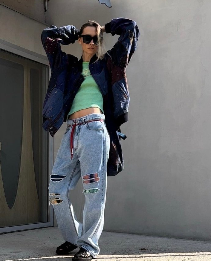 欧美时尚博主春夏随意松弛感穿搭