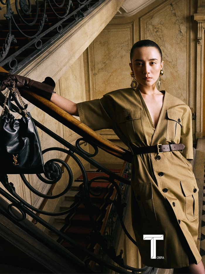 宋佳xtmagazine4月刊封面大片巴黎街头的saintlaurent女郎酷