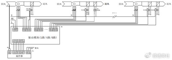 风机盘管机组接线图图片