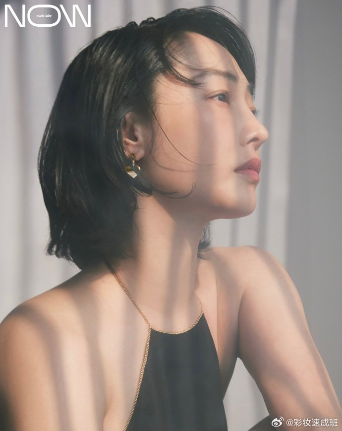 白百何清新复古风格妆容白百何真的太美了