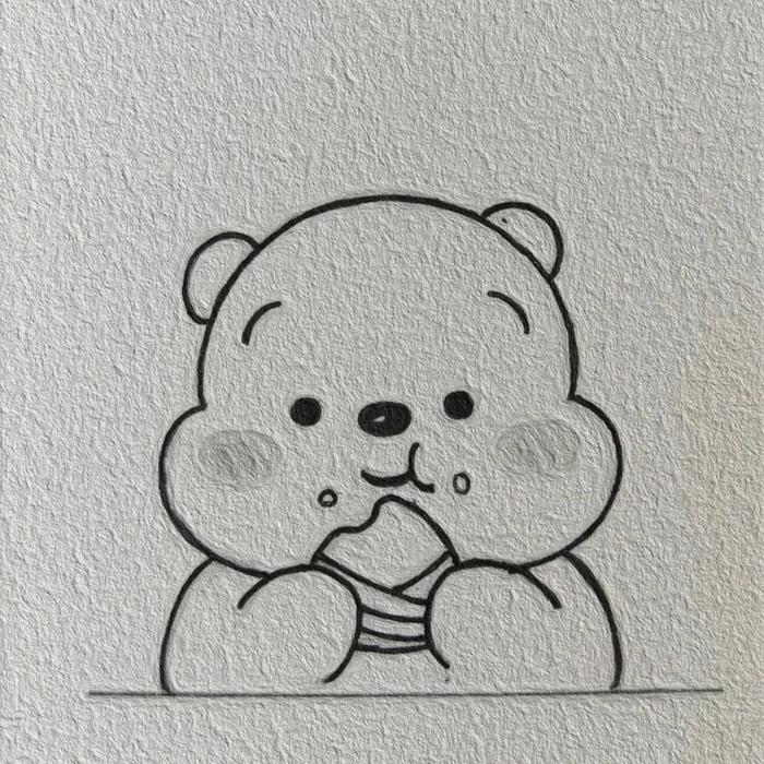 可爱小熊简笔画