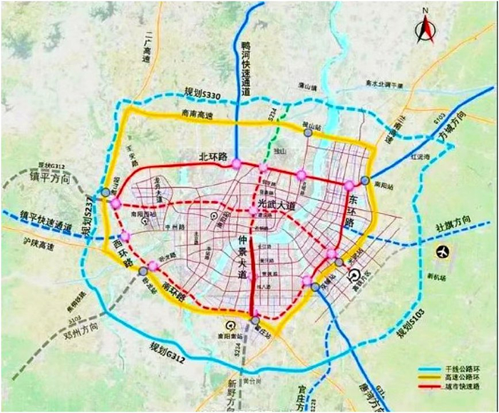 其中南阳市中心城区北外环综合开发项目.