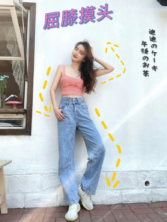 8个全身照拍照姿势,拍出大长腿,好看全身照|全身|姿势|上半身_新浪