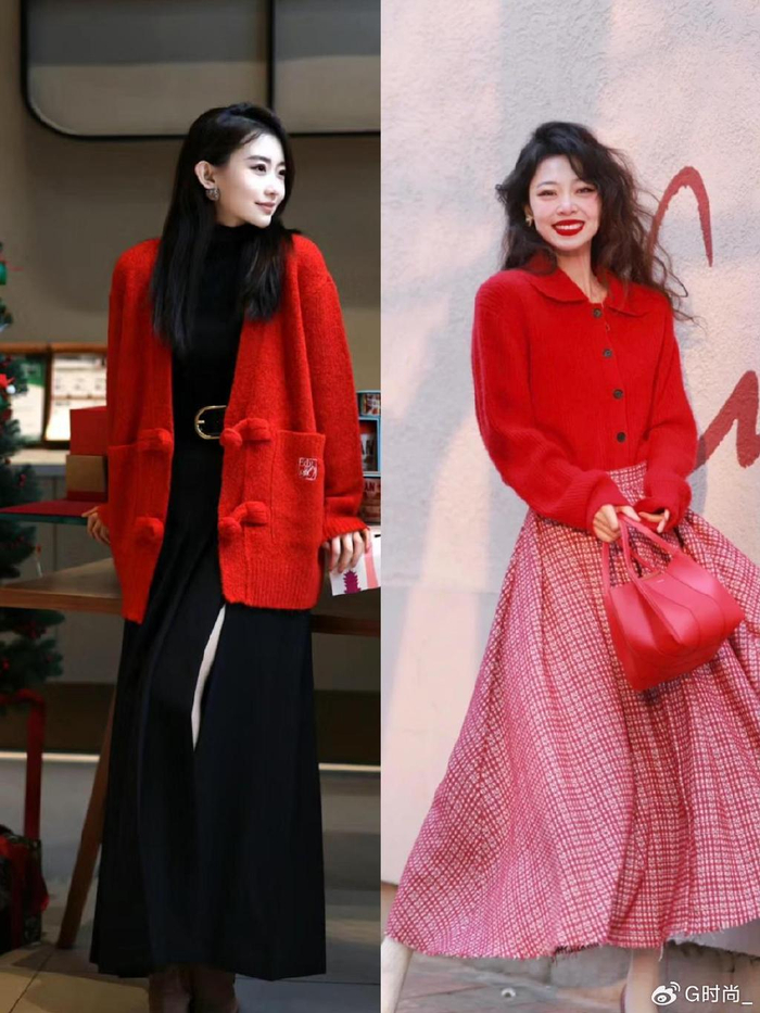 学会"4个"搭配公式,轻松穿出女神范|红色|高腰|针织衫_新浪新闻