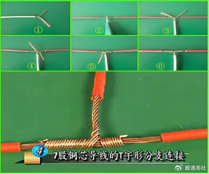 电工常见接线方法|导线|线头|铜芯|干线|分支_新浪新闻