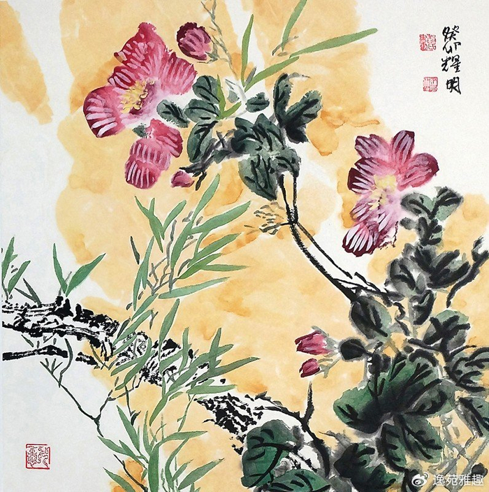书画雅趣丨墨韵丹青绘倾城，四月芳华入画来__财经头条__新浪财经