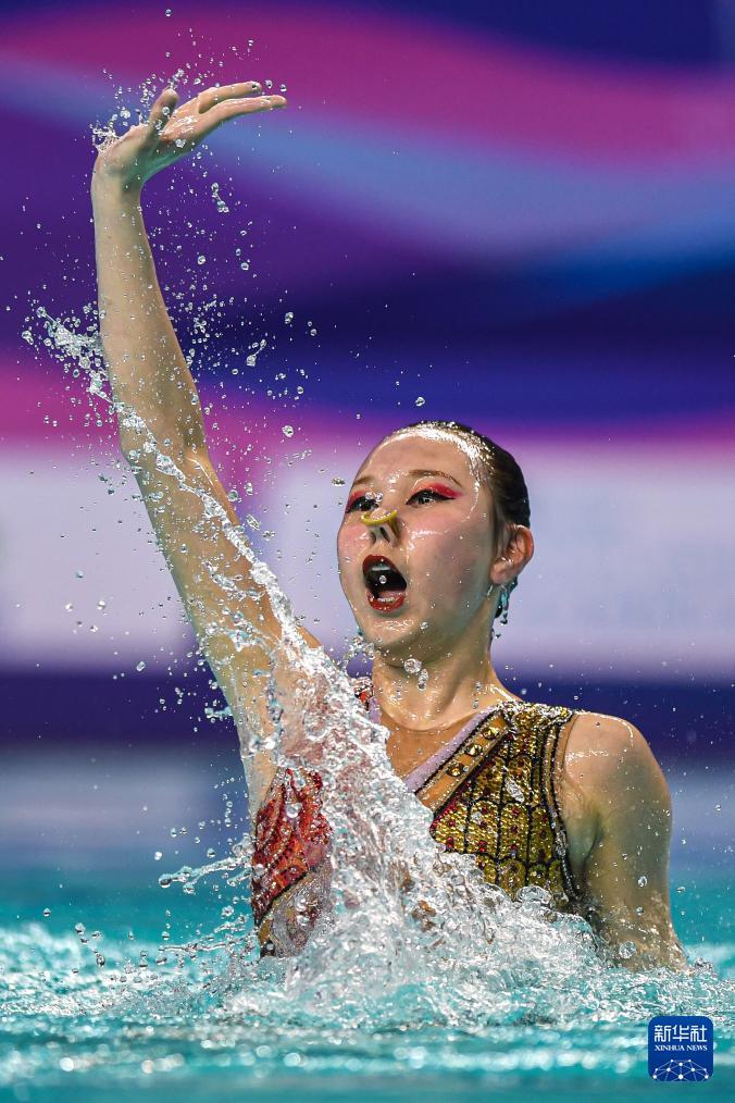 花样游泳——全国冠军赛:张海亚夺得女子单人自由自选冠军