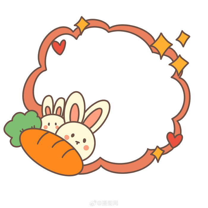边框设计可爱卡通动物边框设计版权设计by摄图网
