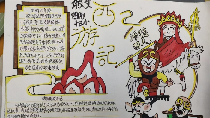 好书推荐你我共赏——阜南县第十三小学四年级读书海报设计作品展