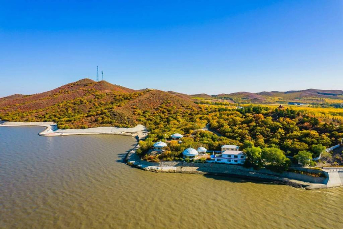 乌兰浩特察尔森水库风景区,东北四大水库之一,航拍风景如画|水库