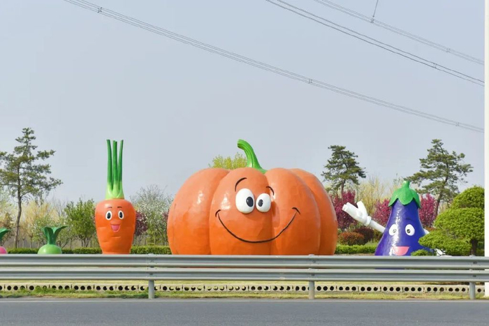 潍坊寿光园林建设集团雕塑小品换新妆扮美城市迎盛会