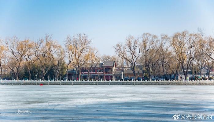 什刹海雪景图片图片