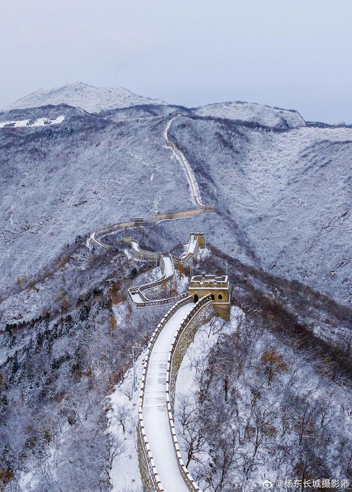 长城雪景慕田峪图片