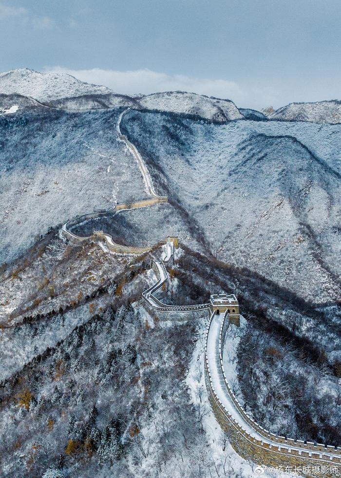 慕田峪雪景图片