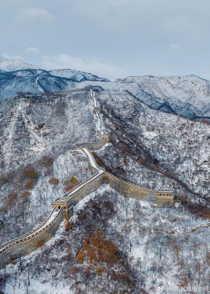 慕田峪雪景图片