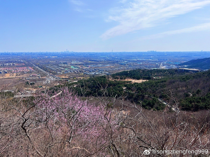 北京西山森林公园桃花流水映彩虹,美不胜收, 摄影__财经头条