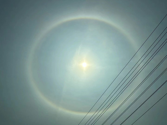 广州出现日晕你看到了吗