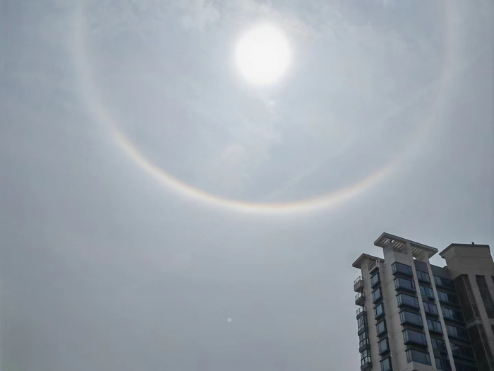 广州出现日晕你看到了吗