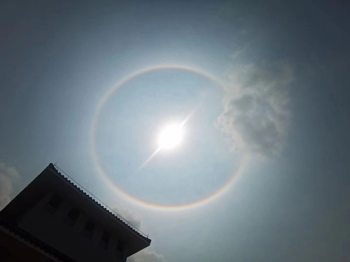 广州出现日晕你看到了吗