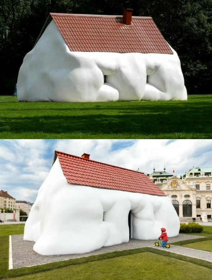 天边云朵屋落入凡间吃胖的小房子