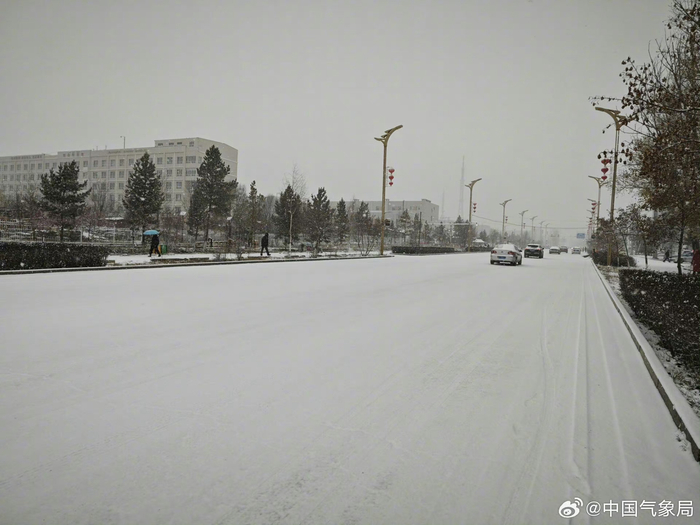 彩虹之都一夜入冬纷纷扬扬的大雪飘然而至犹如鹅毛