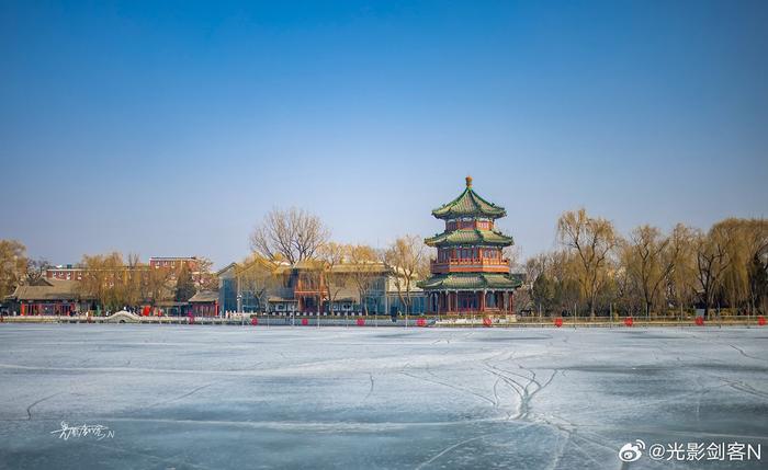 什刹海雪景图片图片