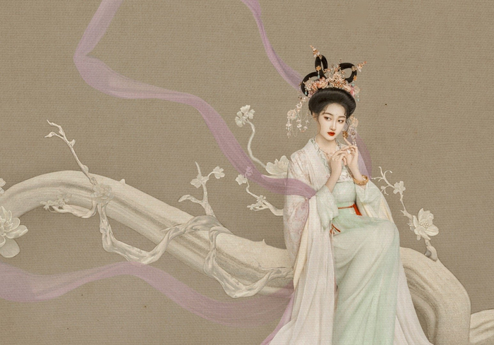 起猛了,看见花神从画里走进现实了,我真的会被关晓彤这次的百花神古风