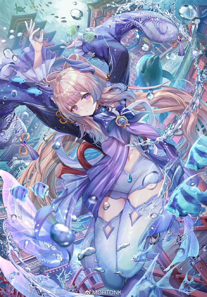 【动漫合集】 游戏原神pixiv相关图集16.12g|幻想|插画|合集_新浪新闻